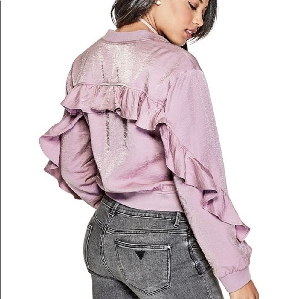 Guess ruffle bomber
